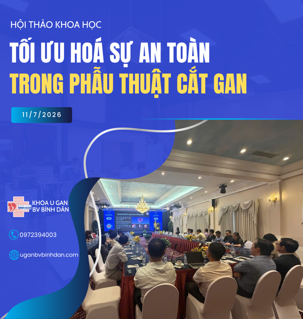 Banner hội nghị cắt u gan BV Bình Dân Mobile
